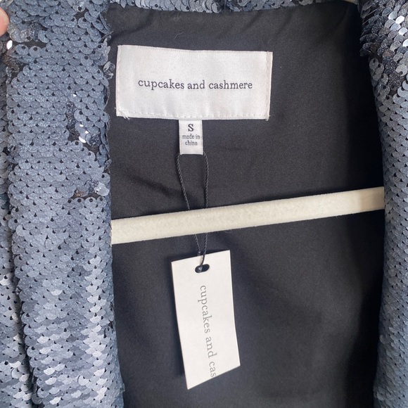 Blue Sequin Blazer Jacket - Picture 5 of 5